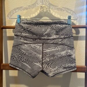 lululemon athletica Black and White Athletic Shorts